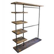 Industrial Double Bar Clothing Rack